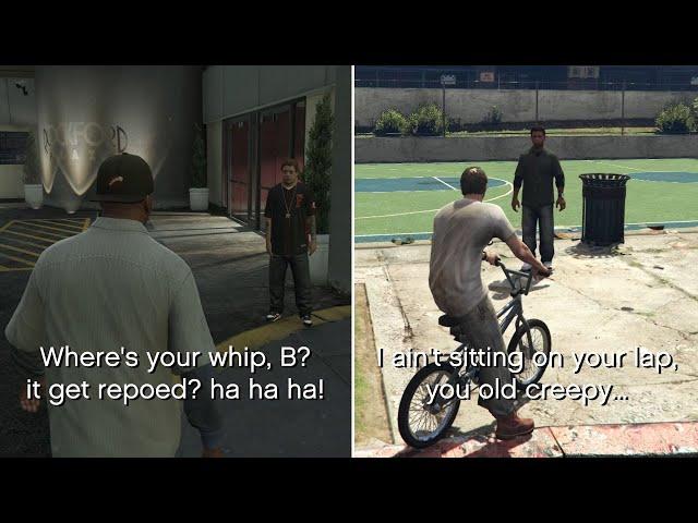 GTA 5 (Funny) What Happens If You Forget To Bring Your Car During A Hangout ? (All Friend Reactions)