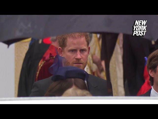 Prince Harry departs his father's coronation ceremony | New York Post