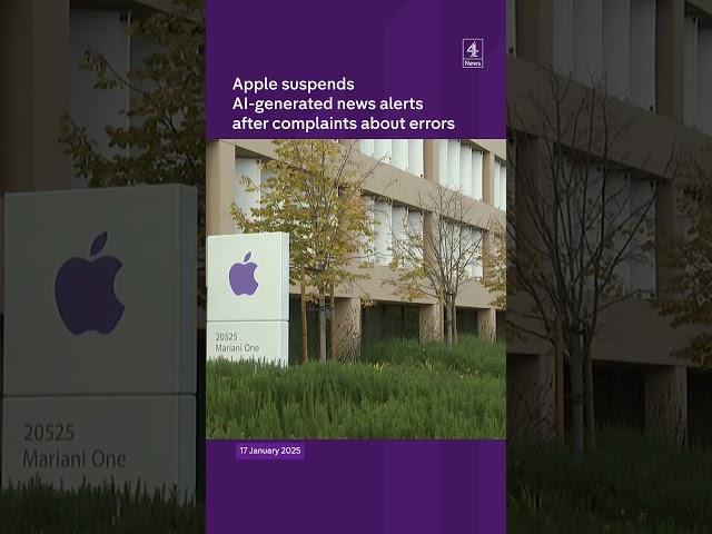 Apple stops AI news alerts after errors