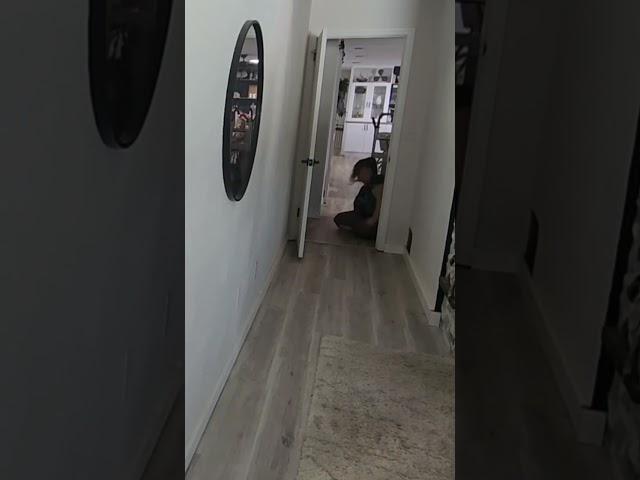 Real life filming a clean with me. When you have a 400lbs safe drop on your foot