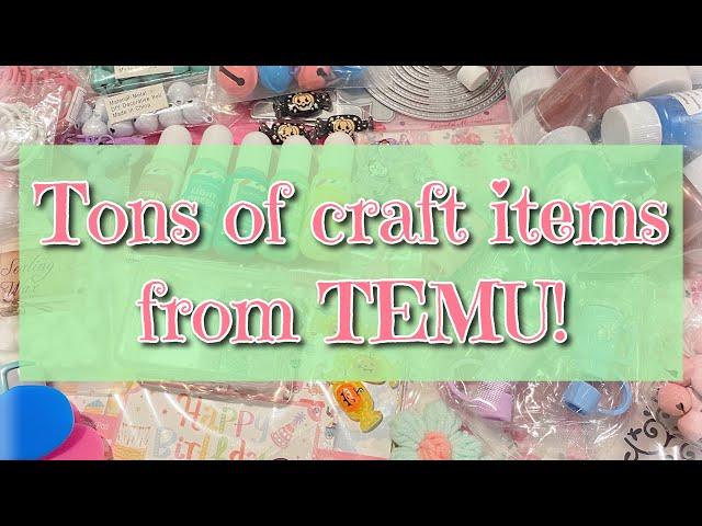 Another HUGE Temu haul! So many fun craft items!