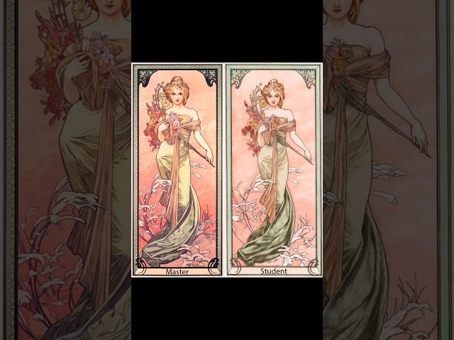 How to Paint Like Alphonse Mucha - full tutorial in videos