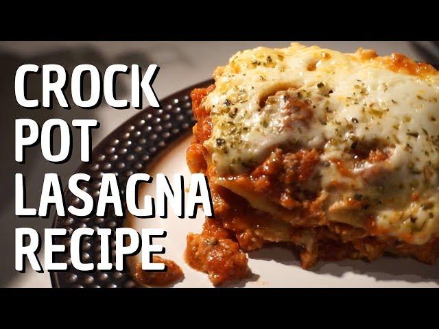 Crock Pot Lasagna Recipe // Momma Alia