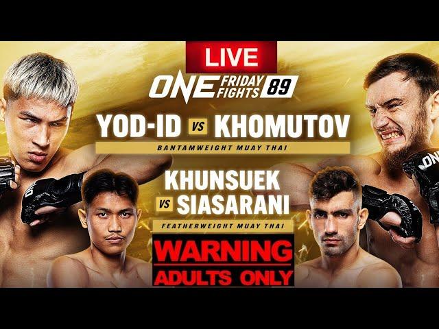 ONE FRIDAY FIGHTS 89 / ONE LUMPINEE 89: YOD-IQ VS KIRILL KHOMUTOV LIVE FULL CARD REACTION STREAM