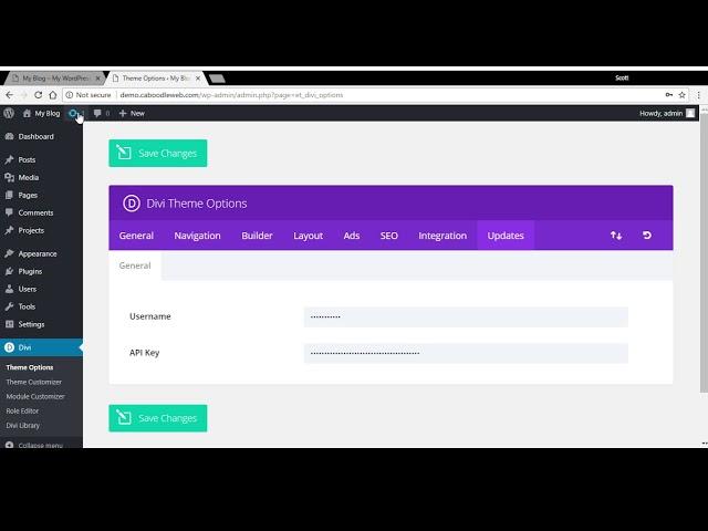 How to update the DIVI Theme