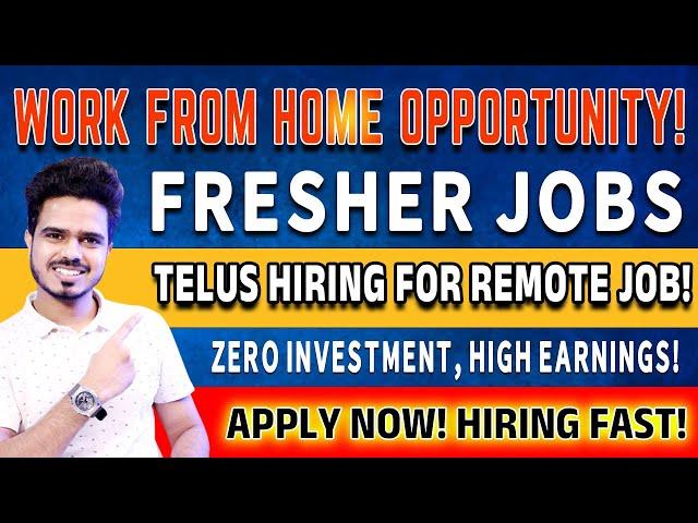 Work From Home Job—No Degree Required! Remote Job Opportunity! TELUS is hiring! Apply Now!