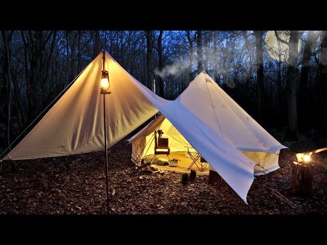 2 Nights Off Grid in a Bell Tent with a Wood Burning Stove.