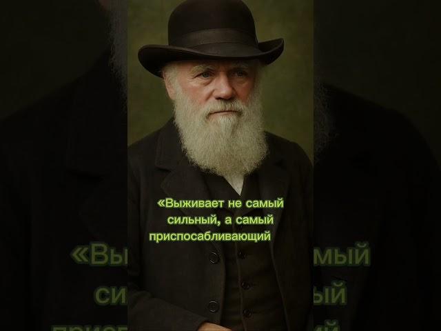 Главный закон выживания по Дарвину #дарвин #адаптация #мышление  #шортс #shorts #развивайся #успех