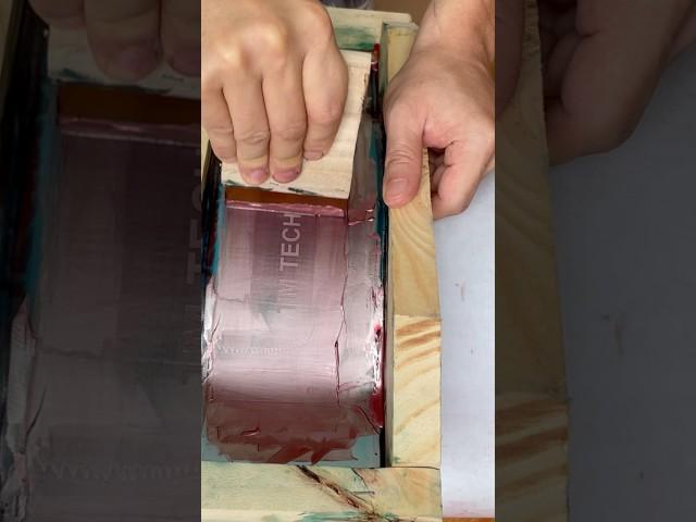 My first time print with frame screen printing cycle - HOW TO MAKE THE FRAME DO YOU WANT TO KNOW ?