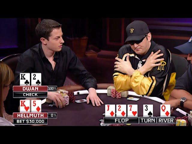 Phil Hellmuth Schools Tom Dwan! $97,800 Payback on Poker After Dark!