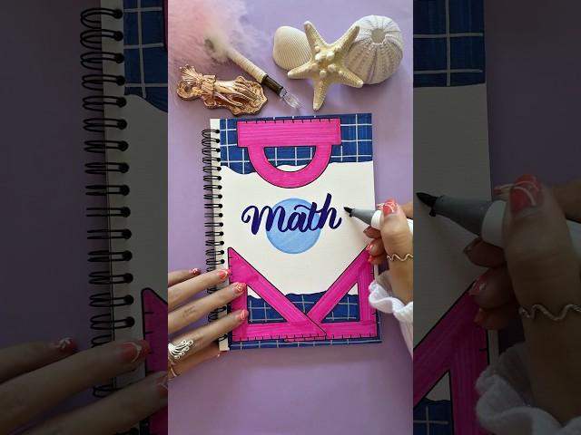 Easy Front Page Idea:  Maths #shorts #frontpage #nhuandaocalligraphy