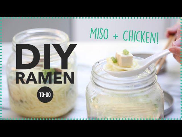 DIY Healthy Ramen Lunch Kits:  Miso Ramen & Chicken  | Angel Wong's Kitchen