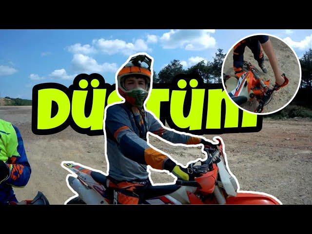 İlk Defa Motor Kullanmak ! Düştüm ! Enduro Park