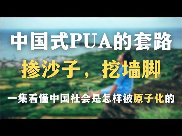 中国式pua的套路：掺沙子，挖墙脚｜为什么中国人无法信任他人？一集看懂中国社会是怎样被原子化的｜心理｜哲学｜中国文化｜pua｜自我成长｜社会学｜中国历史｜