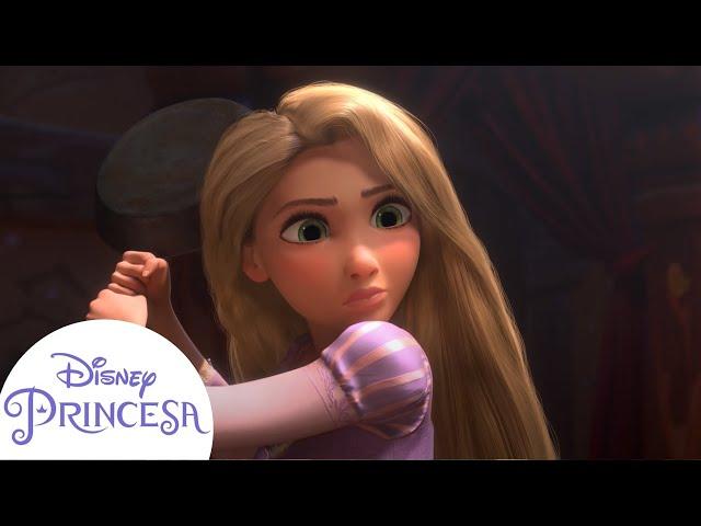 Rapunzel Conoce a Flynn Rider Por Primera Vez | Enredados | Disney Princesa