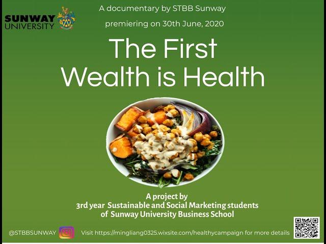 The First Wealth is Health: Eating Healthy During Lockdown