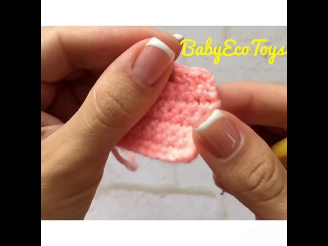 How to crochet front loops only (FLO), вязание сбн за передние стенки петель