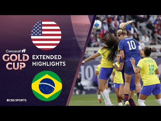 United States vs. Brazil: Extended Highlights | CONCACAF W Gold Cup I CBS Sports Attacking Third