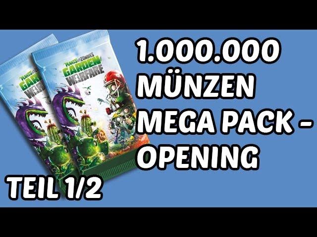 Plants Vs Zombies Garden Warfare - 1 Million Münzen Mega Pack Opening