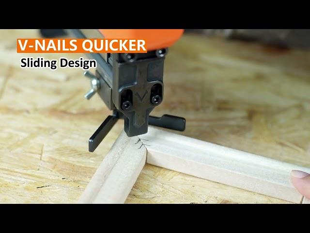 【V Nailer】  KAMSIN V1015 Pneumatic Picture Frame Nailer/ V Nailer (How to use)