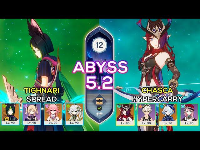 C0 Chasca Hypercarry & C1 Tighnari Spread | Spiral Abyss 5.2 | Genshin Impact