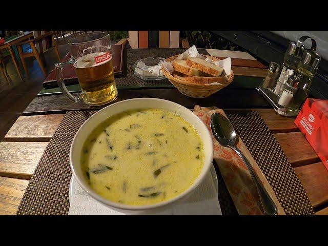 I tasted a beer and a romanian soup  [ENG SUB]