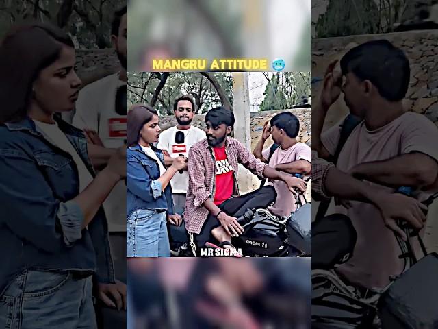 Never Miss With A Man of Sigma  | Sigma Man Mangru vs reporter | #sigma #memes #shorts