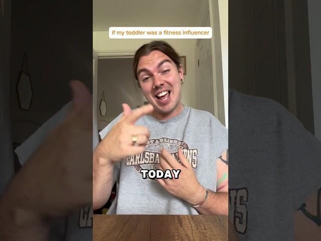 if my toddler could vlog (fitness bro)