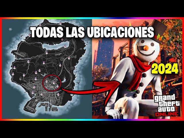 UBICACIONES de los 25 MUÑECOS de NIEVE en GTA 5 ONLINE DLC NAVIDAD 2024