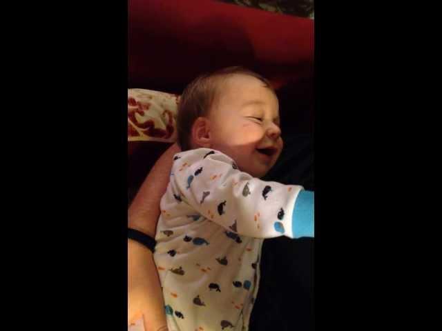 Baby Boy Laughing Hysterically at Daddy Being Electrocuted