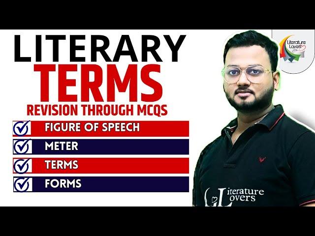 Literary Terms Quick Revision | AKSRajveer Sir | Literature Lovers