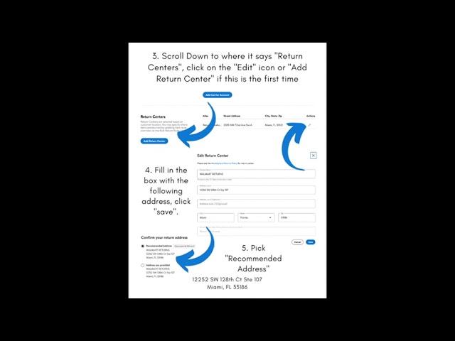 How to Change your Walmart Return Center Address! Reverse DS