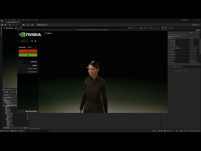 Understanding Unreal Engine UI for NVIDIA ACE