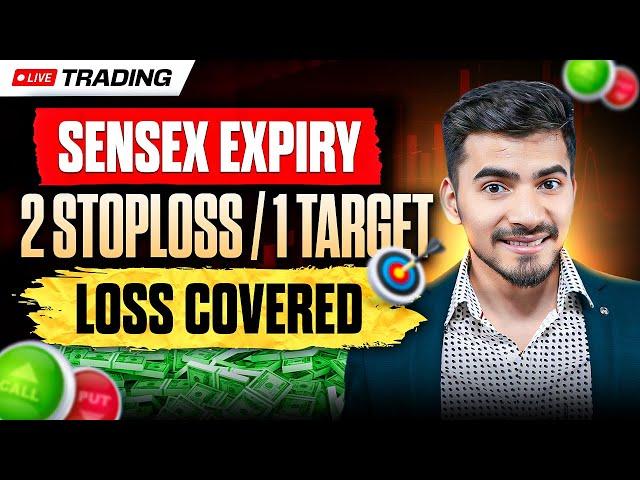 Live Trade - Scalping on Sensex Expiry | 2 Stoploss & 1 Target Loss Recovered!