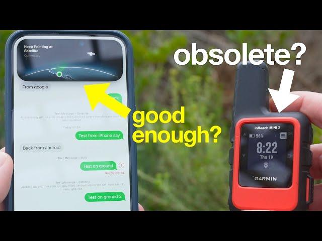 iPhone Satellite vs Garmin inReach