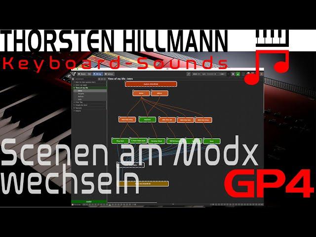 Einsteiger Tutorial Yamaha Modx / Montage Szenen wechseln mit den variations von Gig Performer