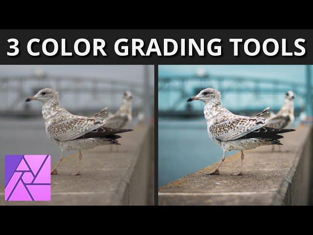 3 Tools For Color Grading In Affinity Photo - Beginner Tutorial