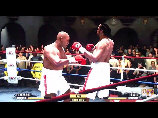 [FIGHT NIGHT CHAMPION EA] [BOXING GREATEST GOAT Fights] George Foreman VS Lennox Lewis 2