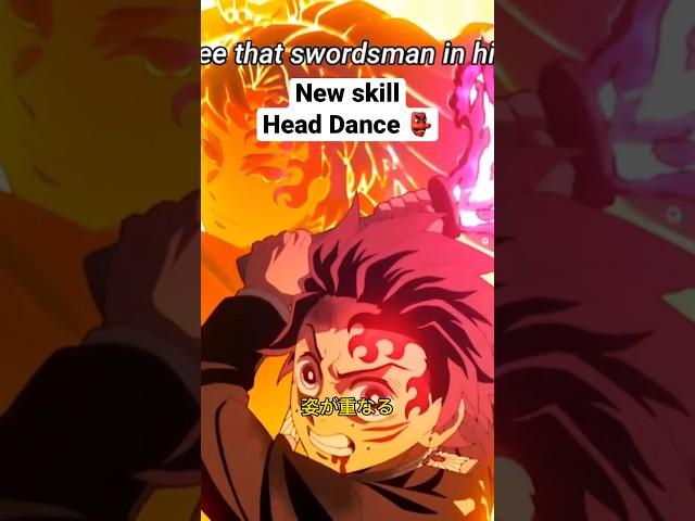 Tanjiro's hidden skill. The Head Dance. #shorts #anime #recommended #demonslayer