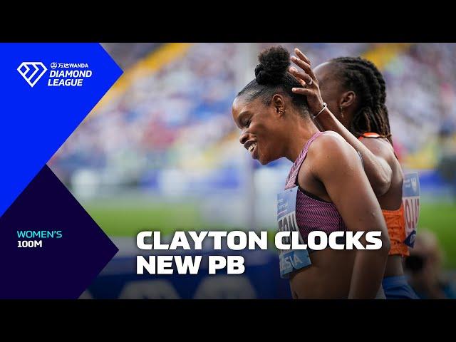 Jamaica's Tia Clayton wins 100m on Diamond League debut in Silesia - Wanda Diamond League 2024