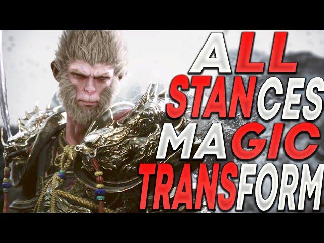 All Transformation Magical Abilities And Staff Stance Black Myth Wu Kong