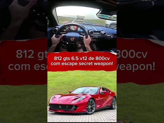 812 v12 de 800cv! #petrohead #ferrari #812gts #812 #carro #youtube #shorts #short #carro #esportivo