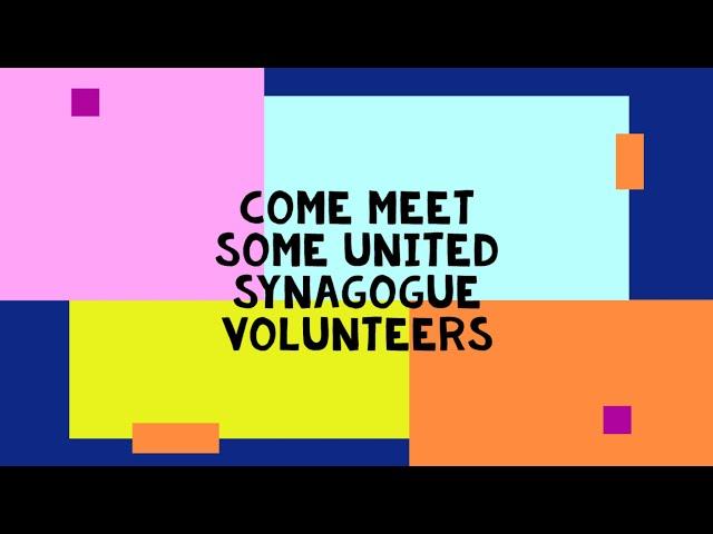 Volunteers' Week 2020: meet some United Synagogue volunteers