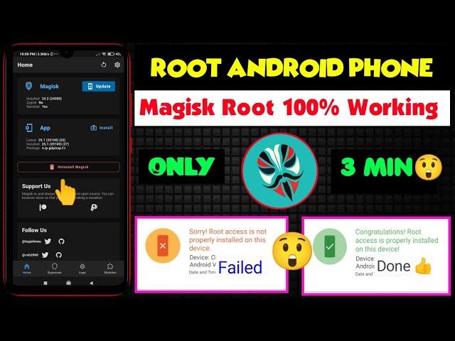 How To Root Android Phone Magisk App New Method  Live Proof  No Pc Twrp Kingroot Android 11 10 9 8