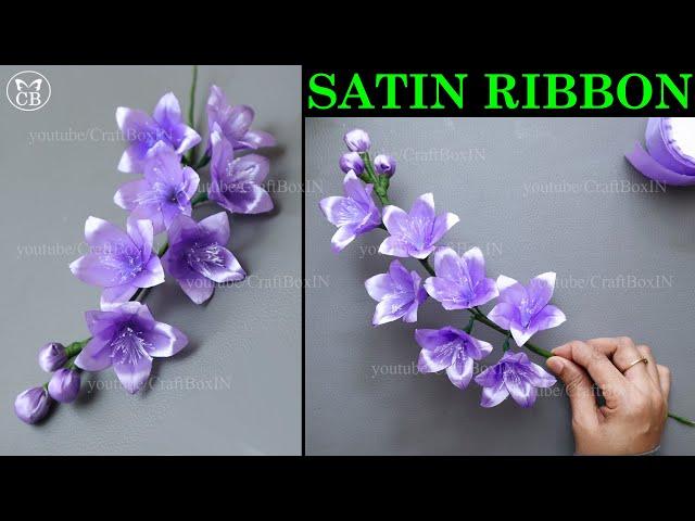 DIY Satin Ribbon flowers | How to make ribbon crafts | Ribbon flower decoration ideas | hacks