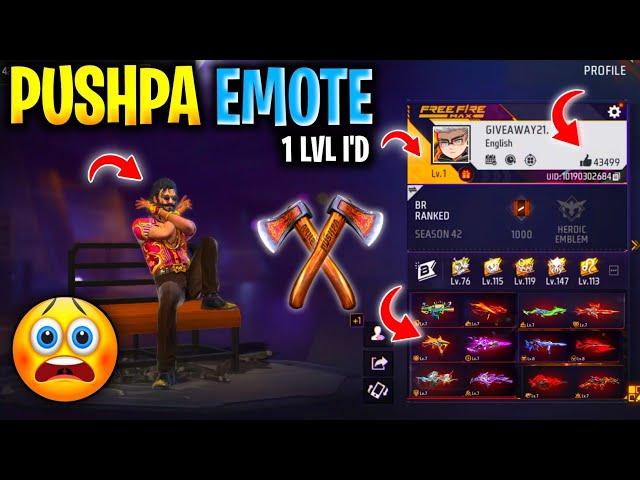 Pushpa Raj Bundle 1 LvL I'd  | Noob To Pro All Event Claim 