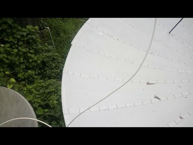 Intelsat 17 &insat 4a-mazhavil manorama in single dish antenna