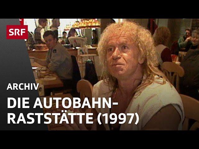 In der Autobahn-Raststätte (1997) | Autofahren in der  Schweiz | SRF Archiv