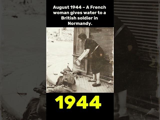 WWII Kindness: French Woman Aids British Soldier – Normandy, 1944