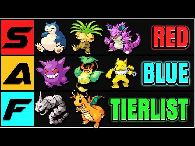 Pokemon Red/Blue/Yellow TIER LIST - Which Pokemon are the Best to use In-Game?